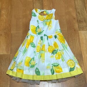 Gymboree Yellow Lemon Print Dress